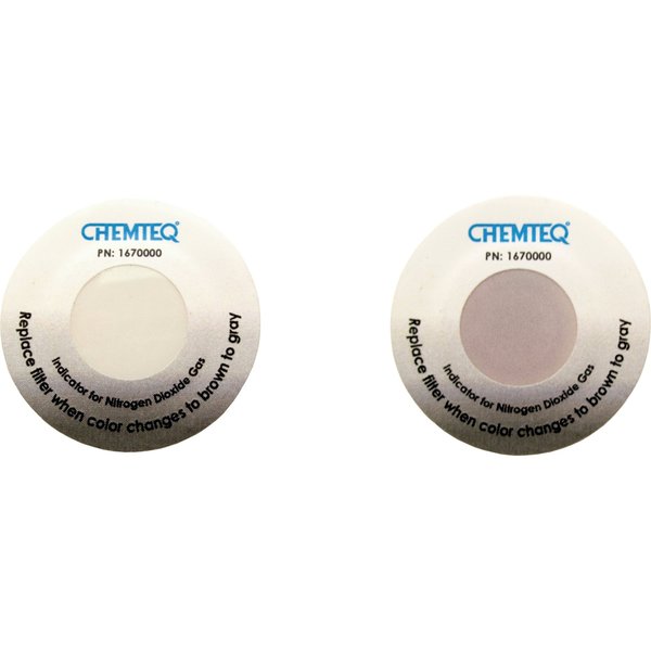 Chemteq Filter Change Indicator Sticker for Nitrogen Dioxide Gas 167-0000